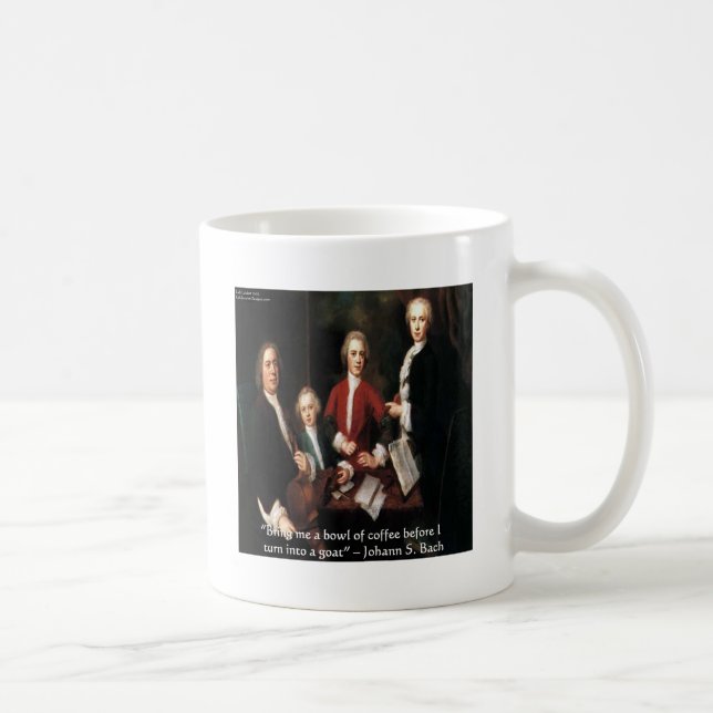 JS Bach Graphic & Funny Coffee Quote Geschenke & C Tasse (Rechts)