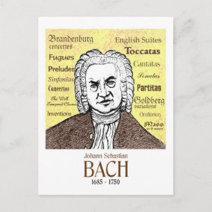 JS Bach Postkarte