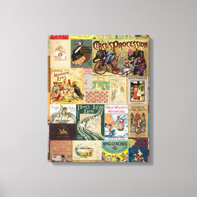 JSBC2 BUCH DECKT BÜCHERCOVERS COLORFUL A LEINWANDDRUCK (Vorderseite)