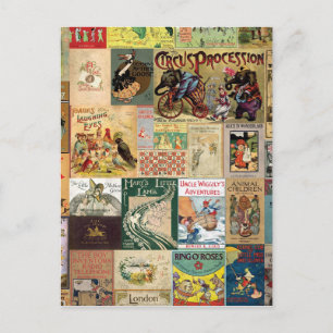 JSBC2 BUCH DECKT BÜCHERCOVERS COLORFUL A POSTKARTE