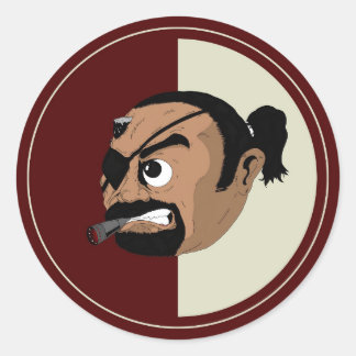 JSC-Aufkleber "Stealth" Runder Aufkleber