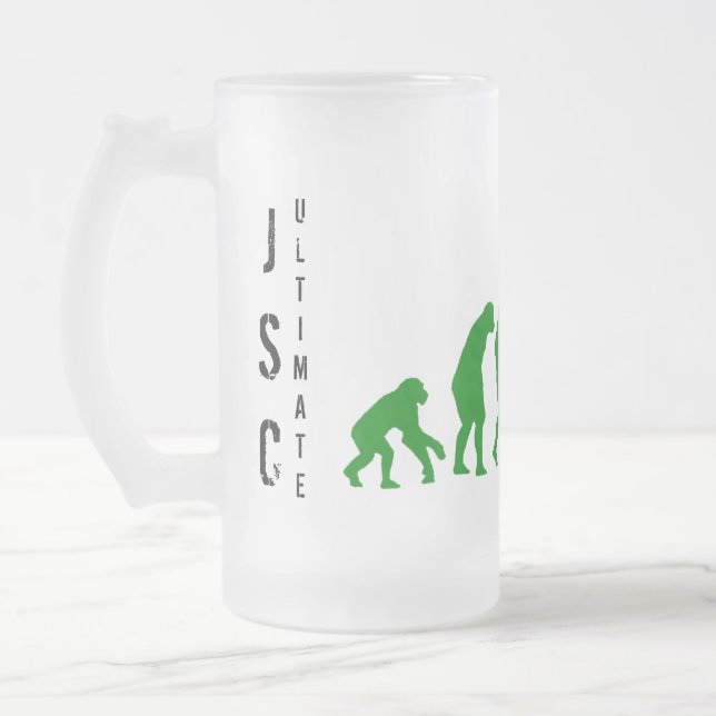 JSC entscheidende Bier-Tasse Mattglas Bierglas (Links)