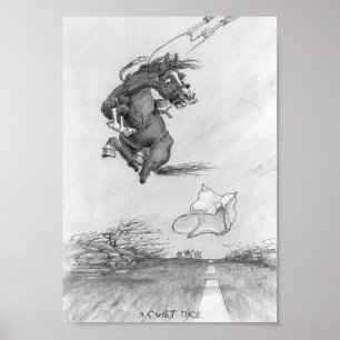 JT08 "A Quiet Hack" schwarz-weiß Poster