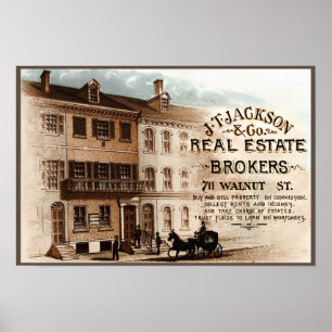 JT Jackson Real Anwesen Brokers - Philadelphia Poster
