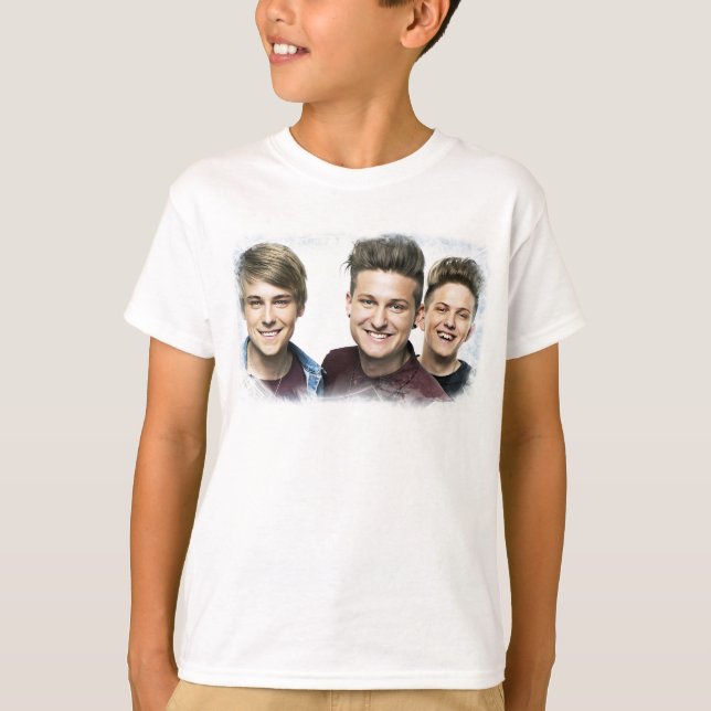 JTR Hanes ComfortBlend® EcoSmart T - Shirt, weiß T-Shirt (Vorderseite)