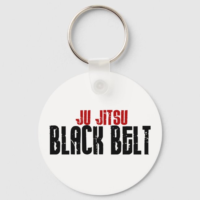 Ju Jitsu Black Belt Schlüsselanhänger (Vorderseite)