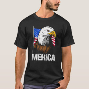 Ju Ju 4. Ju. Bald Eagle Head & Face American Usa F T-Shirt