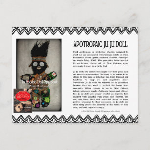 Ju Ju Doll aus dem Voodoo Doll Spellbook Postkarte
