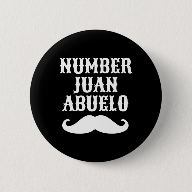 Juan Abuelo Spanish Mexican Best Vater Geschenke Button (Vorderseite)