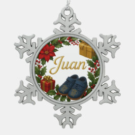 Juan Baby’s First Christmas Snowflake Ornament