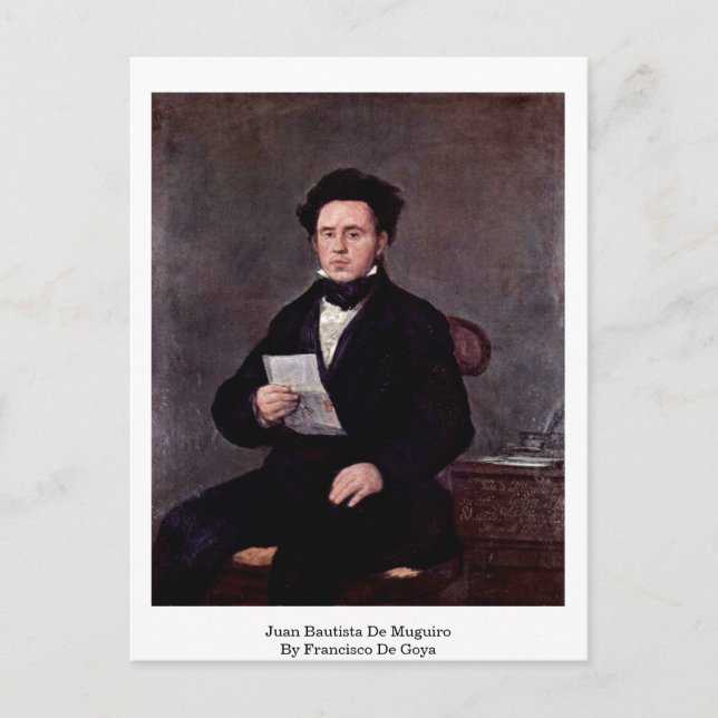 Juan Bautista de Muguiro von Francisco de Goya Postkarte (Vorderseite)