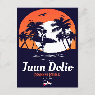 Juan Dolio Dominikanische Republik Vintage-Souveni Postkarte