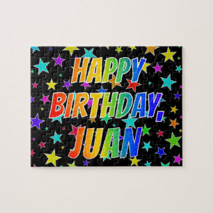 "JUAN" First Name, Fun "HAPPY BIRTHDAY" Puzzle