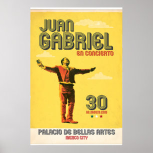 Juan Gabriel Live in Mexico City, Originaldruck Poster