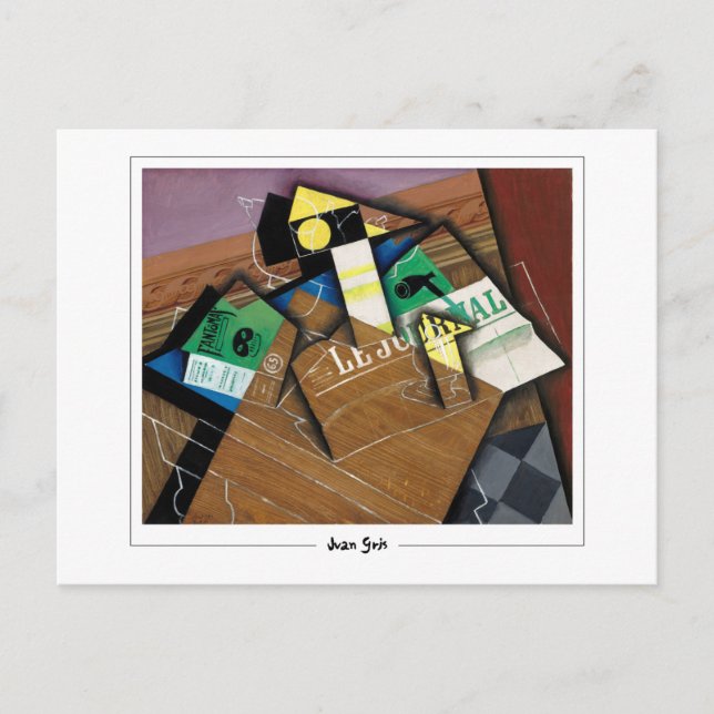 Juan Gris #12 - Fine Art Postcard Postkarte (Vorderseite)