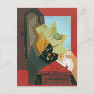 Juan Gris - Das Fenster des Malers Postkarte