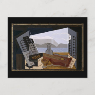 Juan Gris Das offene Fenster Postkarte