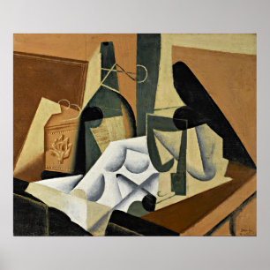 Juan Gris - Das weiße Tablettentuch Poster