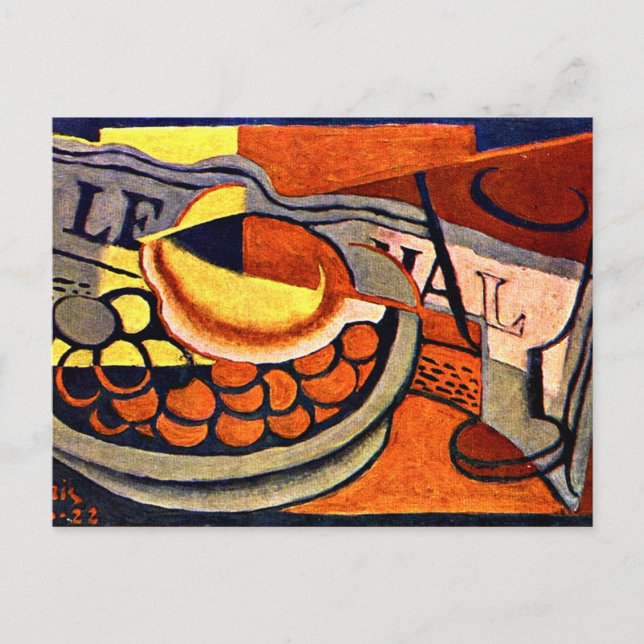 Juan Gris - Der Lemon Postkarte (Vorderseite)