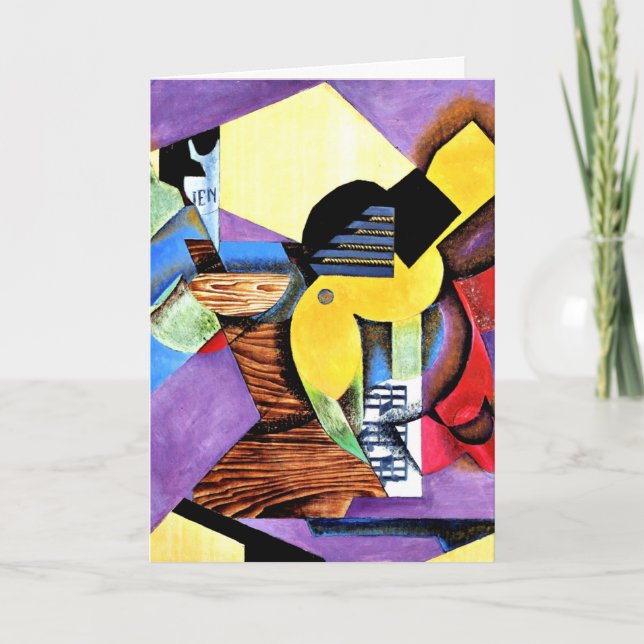 Juan Gris - Gitar, 1913 Karte (Vorderseite)