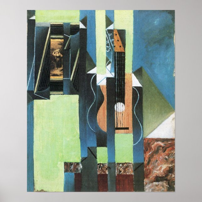 Juan Gris - Gitarre Poster (Vorne)