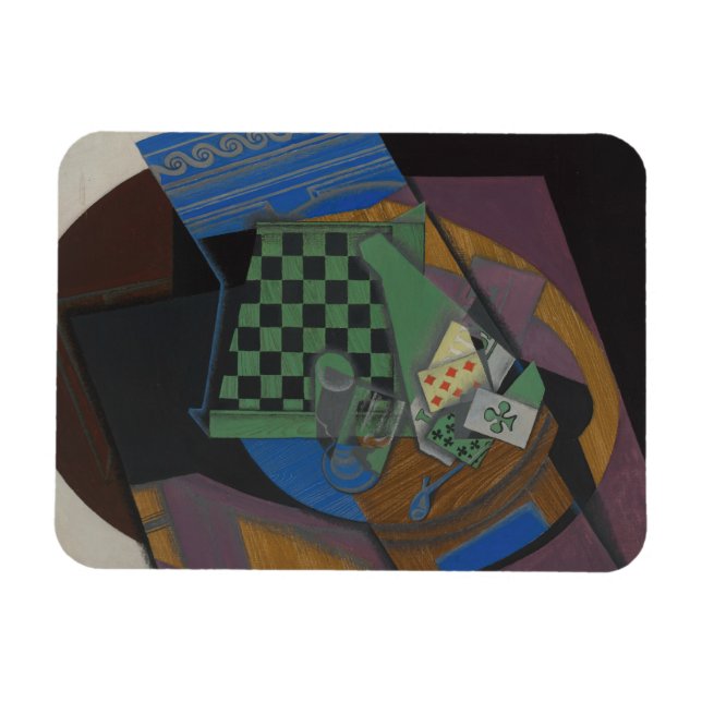 Juan Gris - Karton und Spielkarten Magnet (Horizontal)