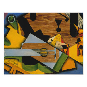 Juan Gris - Stillleben mit Gitarre Fotodruck