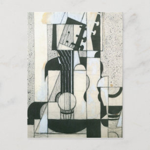 Juan Gris - Stillleben mit Gitarre Postkarte