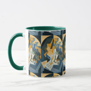 Juan Gris Stillleben mit Obstschale und Mandoline Tasse
