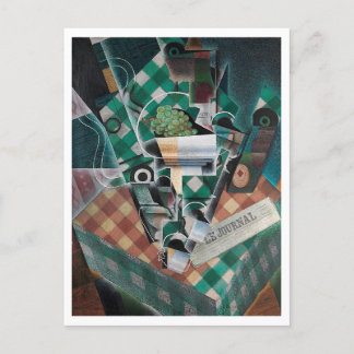 Juan Gris, Stillleben, moderne Kunst Postkarte