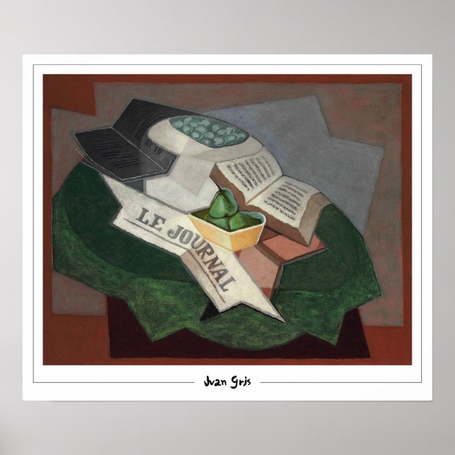 Juan Gris Zedign Art Poster #105 (Vorne)
