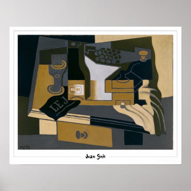 Juan Gris Zedign Art Poster #185 (Vorne)