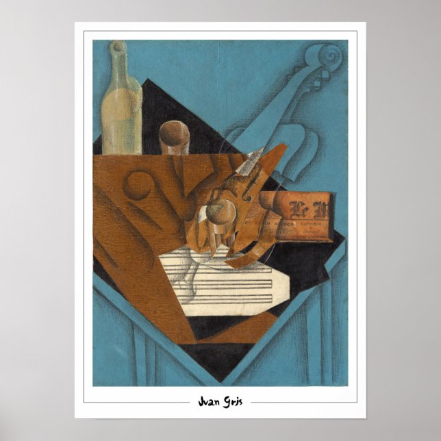 Juan Gris Zedign Art Poster #218 (Vorne)