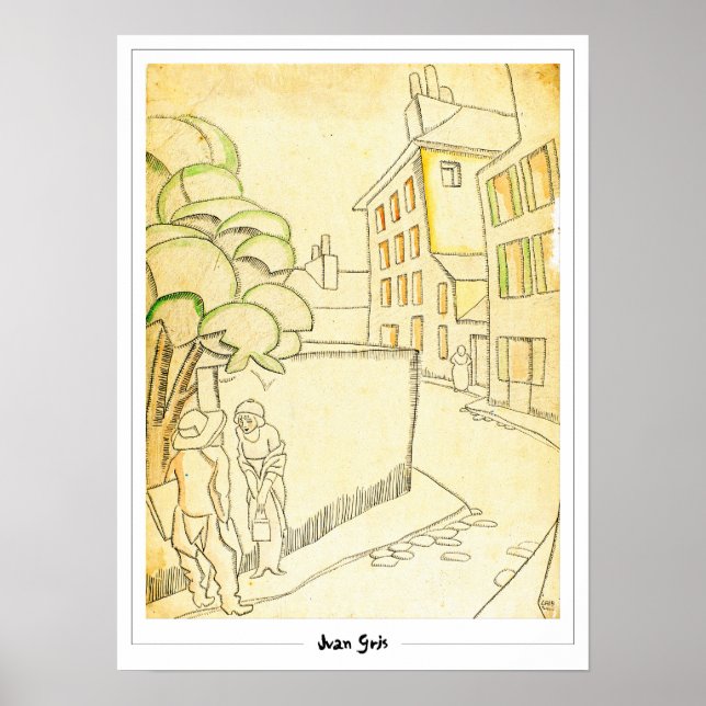 Juan Gris Zedign Art Poster #72 (Vorne)