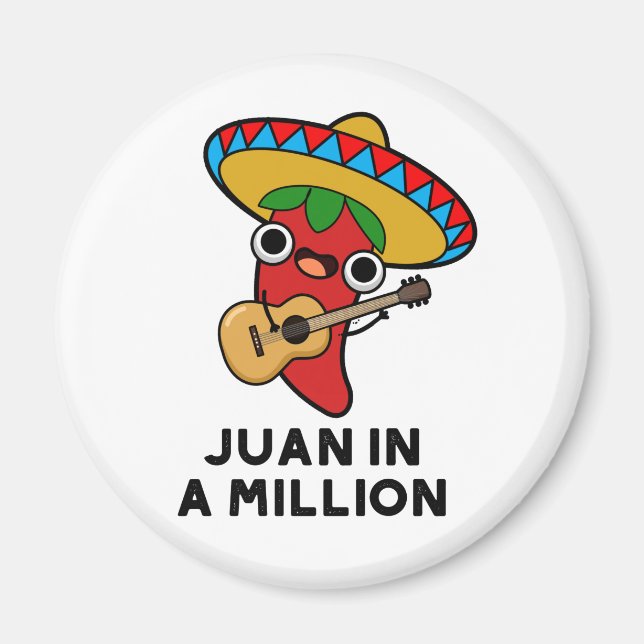 Juan in A Million Funny mexikanischer Chili Puff Magnet (Vorne)