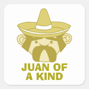 Juan of a Kind Quadratischer Aufkleber