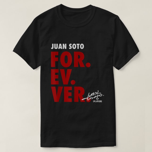Juan Soto Forever Baseball Sportbekleidung T-Shirt (Design vorne)