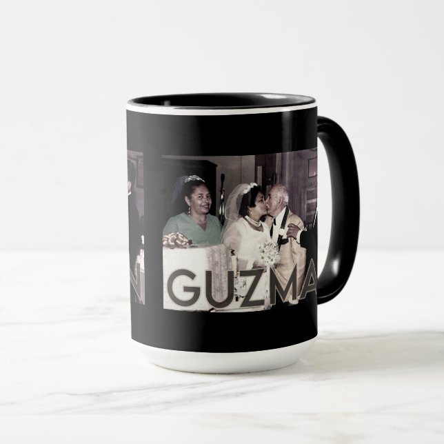 JUAN SR & JUANITA GUZMAN Jahrestag Tasse (VorderseiteRechts)