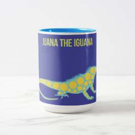 Juana der Leguan  Zweifarbige Tasse