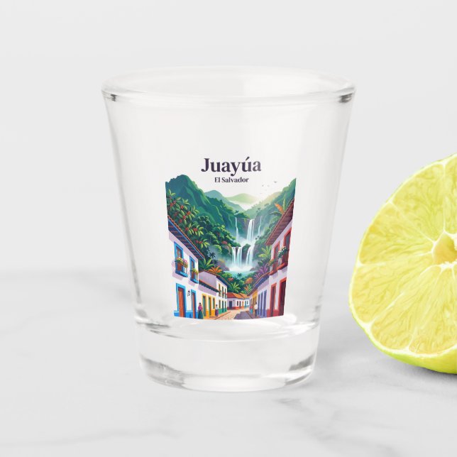 Juayúa, Sonsonate, El Salvador Schnapsglas (Vorderseite)