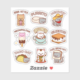 Jubby Cats - Cat Memes Stickers Sheet Aufkleber