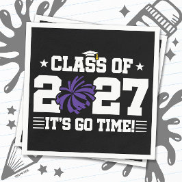 Jubel-Abschluss-Pom-Poms Abiturientenklasse 2027 Serviette