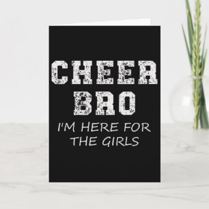 Jubel Brudi Lustiger Bruder Cheerleading Unterstüt Karte