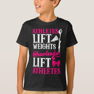 Jubel Cheerleading Athleten heben Gewichte Cheerle T-Shirt
