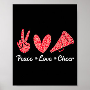 Jubel Cheerleading Frieden Liebe Jubel Poster
