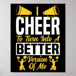 Jubel Cheerleading I Cheer Um Mich In Eine Bessere Poster