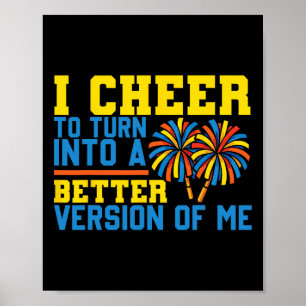 Jubel Cheerleading Ich jubele, um zu einer bessere Poster