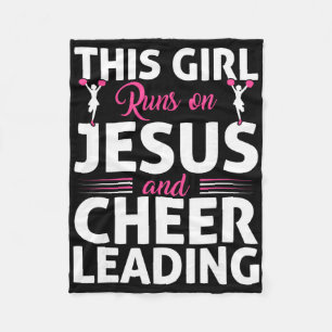 Jubel Cheerleading Jesus Glaube Christlich Dieses  Fleecedecke