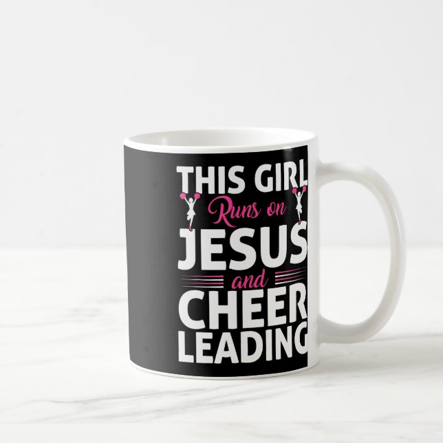 Jubel Cheerleading Jesus Glaube Christlich Dieses  Kaffeetasse (Rechts)