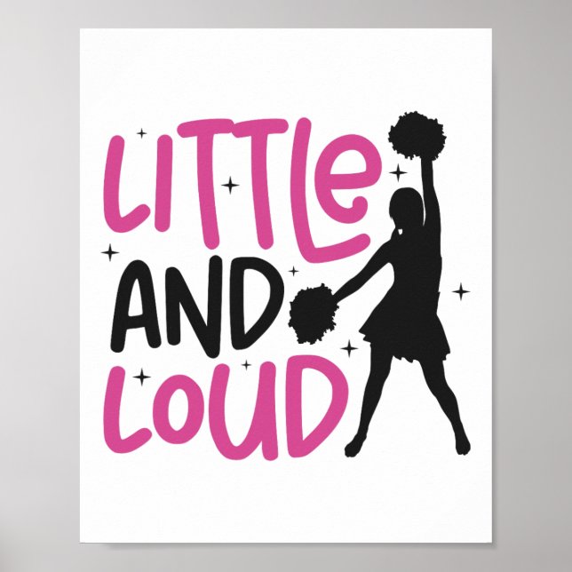 Jubel Cheerleading Klein Und Laut  Poster (Vorne)